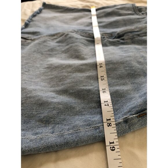 Madewell Rigid Denim A-Line Mini Skirt Cutout Edition Womens 26 Retro Cowgirl - Picture 9 of 10